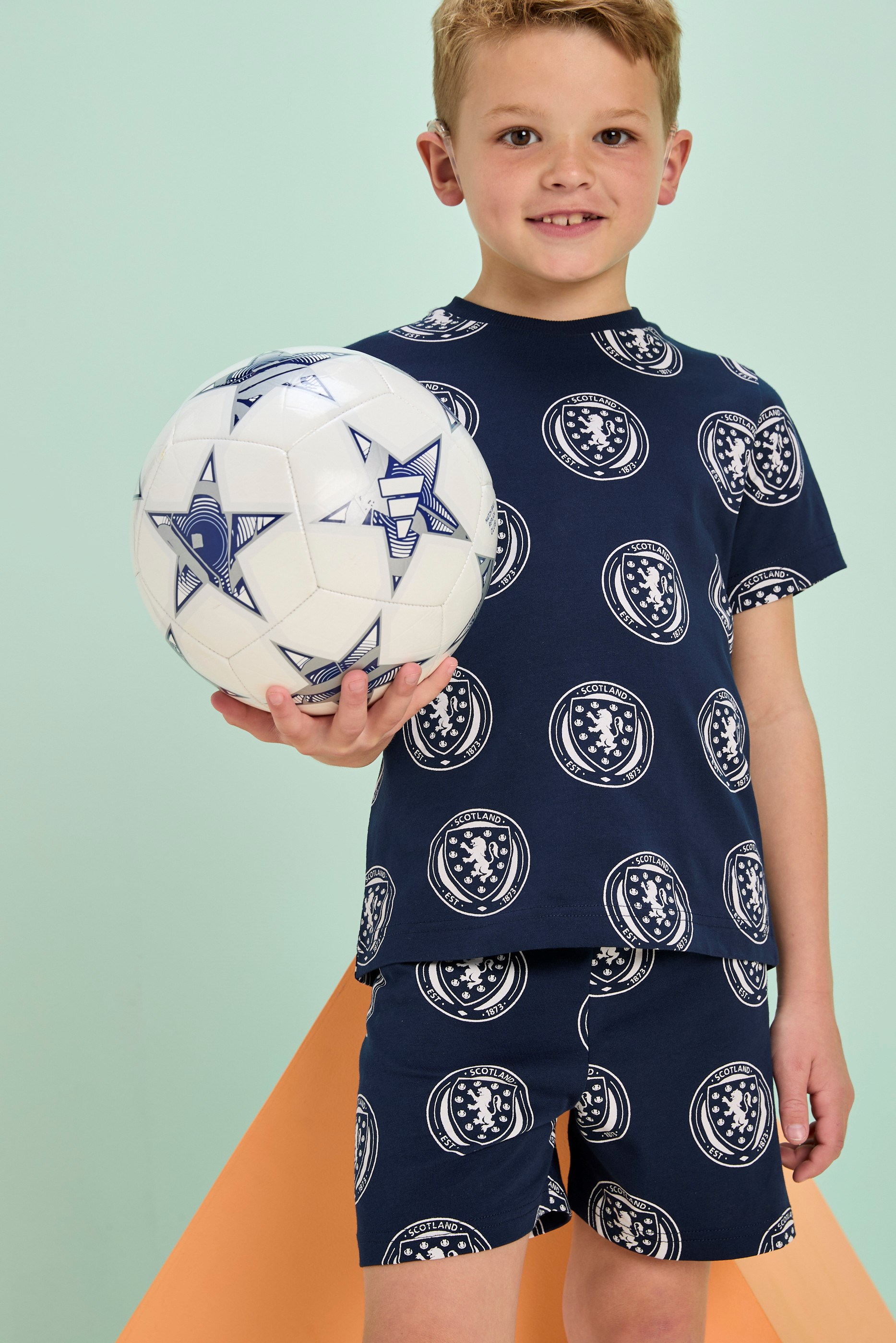 Matalan Boys Navy Scotland Football Pyjama Set £12