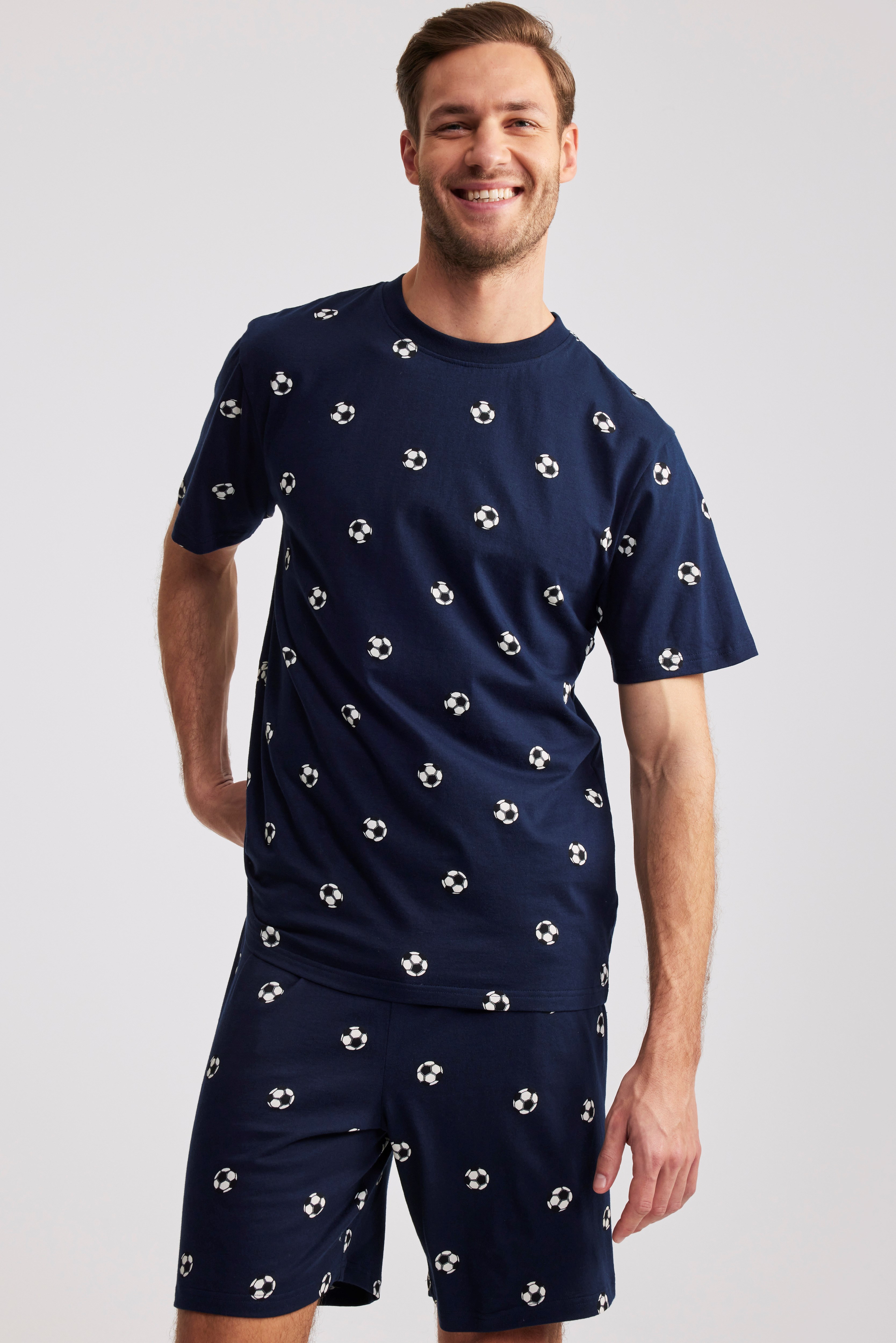 Peacocks Navy Football Short Pyjamas £9