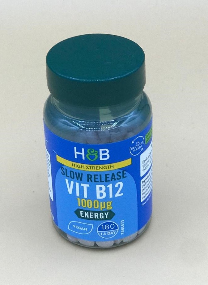 High Strength Slow-Release Vitamin B12 180 tablets £20.99
