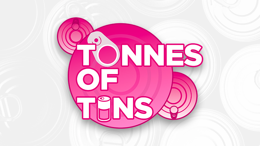 We’re supporting the KM’s "Tonnes of Tins"