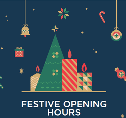 Festive Opening Hours 2024