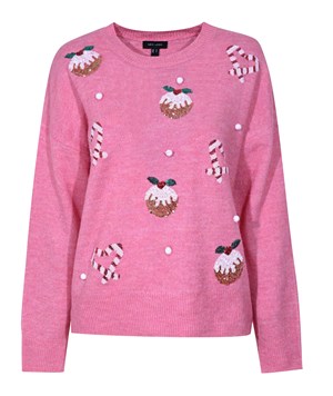 pink christmas jumper