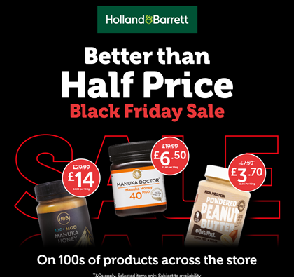 Holland & Barrett The Ultimate Black Friday Sale